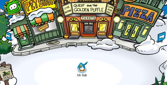 UnSub waves hi from Club Penguin