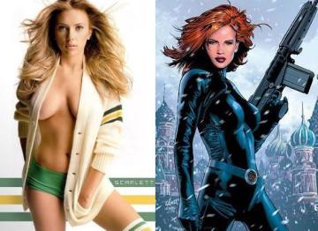 Scarlett Johannson and Black Widow