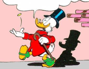 Scrooge McDuck from "The Money Collector" strip.