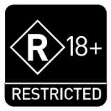 Australia's R18+ rating label.