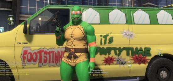 All Points Bulletin - Ninja Turtles Costume