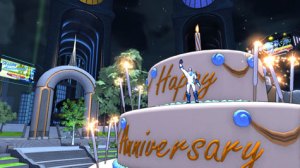 champions_online_anniversary Champions Online anniversary cake