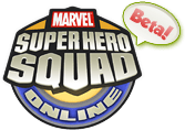 Super Hero Squad Online Beta logo