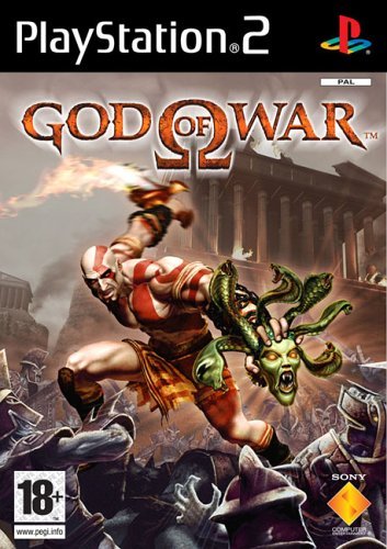 The God of War box art for the Playstation 2 title