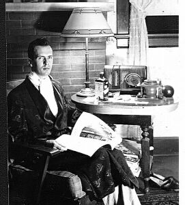 posh Man in a smoking jacket, taken from http://www.jerrykyle.com/WebRearView/Thumbnails.html