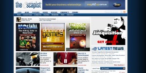 Screenshot of the Escapist. I can see only one banner ad.