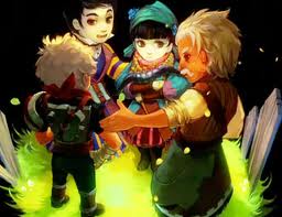 The cast of Bastion (from right to left): The Kid, Zulf, Zia and Rucks