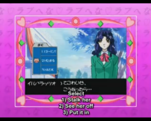 Excel Saga's dating sim parody