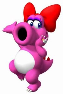 Birdo, all manly and pink