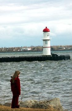 It's just you against the world. And a lighthouse. No-one suspects a lighthouse. A girl alone on the shore, looking at a lighthouse.