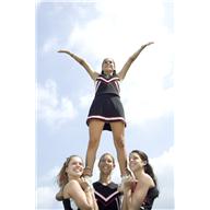 Cheerleaders at work
