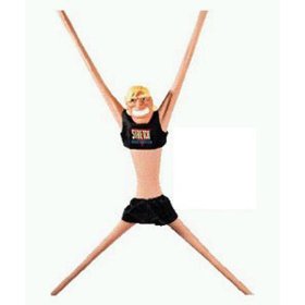 Stretch Armstrong, doing a very wide star jump