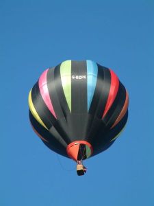 A hot air balloon! ... wait, that's not that exciting