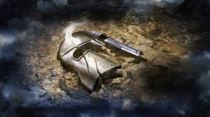 Statesman's signature faceplate is cracked and broken.