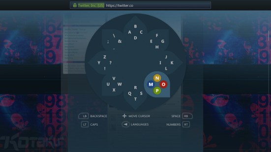 Steam Big Picture's Virtual Keyboard It's not QWERTY anymore, but a flower configuration.