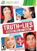 Truth or Lies box art on the Xbox 360. Four people showing a lot more engagement with the game than ever happened in real life.