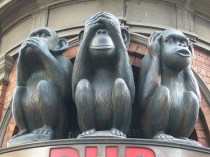 Three Monkeys Statue