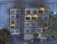 The Hellions set fire to a building in Steel Canyon