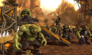 A picture of some space orks from Warhammer 40K: Dark Millenium. 