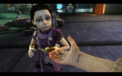 SYMBOLS AND METAPHORS! Jack from Bioshock reaching out to a Little Sister.