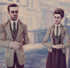 They could just tell you what's going on, you know? Robert and Rosalind Lutece from Bioshock: Infinite