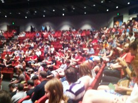 A slightly blurry shot showing the crowd at Session 4, I think.