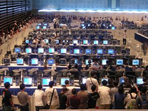 The World Cyber Games Finals in Singapore, 2005. It was the first picture that came up.