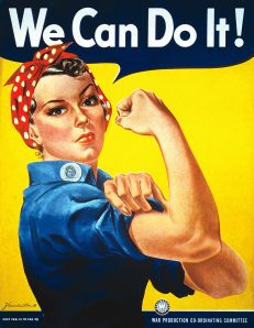 The famous (and apparently mistitled) Rosie the Riveter image.