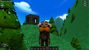 It's a dwarf on a hill near a black building, taken from Yogventures.